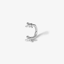 Load image into Gallery viewer, Chamberlain Micro Bow U Hoop Piercing Earring
