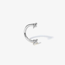 Load image into Gallery viewer, Chamberlain Micro Bow U Hoop Piercing Earring