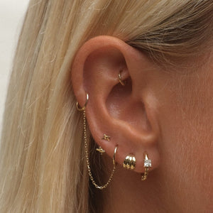 Chamberlain Micro Bow U Hoop Piercing Earring