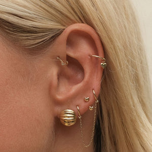 Cloud Chain Hoop Earring