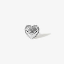 Load image into Gallery viewer, Collins Heart Quilted Piercing Earring
