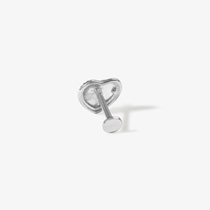 Collins Heart Quilted Piercing Earring