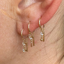 Load image into Gallery viewer, Double Diamond Baby Chime Earring