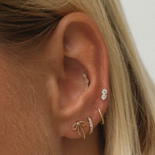 Load image into Gallery viewer, Duke twinset diamond piercing Medium Yg
