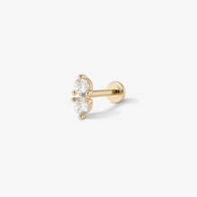 Load image into Gallery viewer, Duke twinset diamond piercing Medium Yg