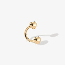 Load image into Gallery viewer, Fabio Heart U Hoop Piercing Earring