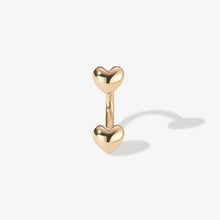 Load image into Gallery viewer, Fabio Heart U Hoop Piercing Earring