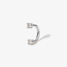 Load image into Gallery viewer, Frankie U Hoop Diamond Piercing Earring