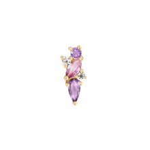 Load image into Gallery viewer, Visionary - Amethyst + Pink Sapphire - Threadless End