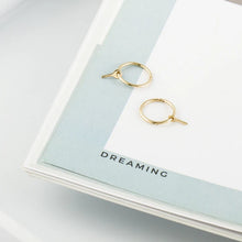 Load image into Gallery viewer, GINA  |  Key Charm Hoop Earrings