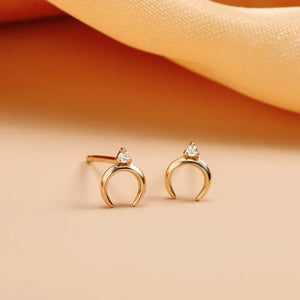 GLORIA  |  Diamond Arc Studs