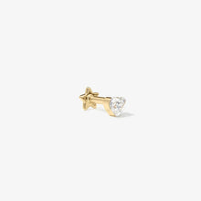 Load image into Gallery viewer, Clark heart diamond piercing