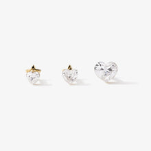 Load image into Gallery viewer, Clark heart diamond piercing