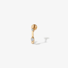 Load image into Gallery viewer, Hoffman Diamond J Piercing Earring