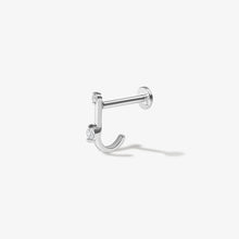 Load image into Gallery viewer, Hoffman Diamond J Piercing Earring