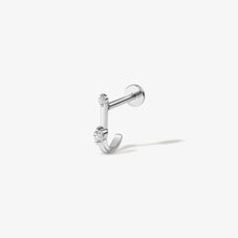 Load image into Gallery viewer, Hoffman Diamond J Piercing Earring
