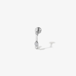 Hoffman Diamond J Piercing Earring