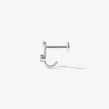 Load image into Gallery viewer, Hoffman Diamond J Piercing Earring