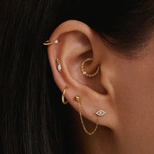 Load image into Gallery viewer, SASHA | White Sapphire Drop Piercing Top Earring