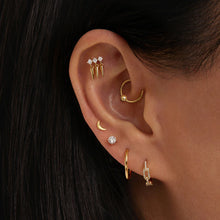 Load image into Gallery viewer, EMERSON | Lab Grown Diamond Triple Drop Piercing Top Earring