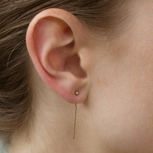 Diamond Chime Stud Earring