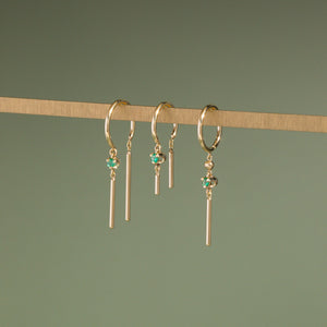 Diamond Baby Chime Earring Yellow Gold