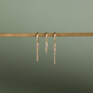 Diamond Baby Chime Earring Yellow Gold