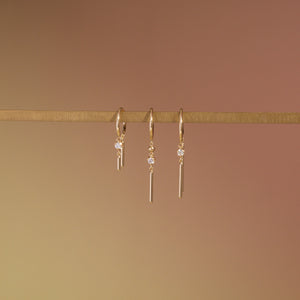 Diamond Baby Chime Earring Yellow Gold