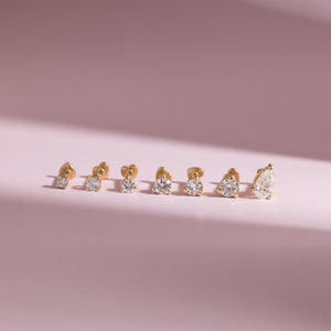 Brilliant Diamond Threaded Piercing Earring (0.07ct)