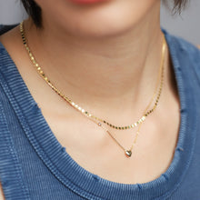 Load image into Gallery viewer, Dainty heart zirconia Necklace Yg