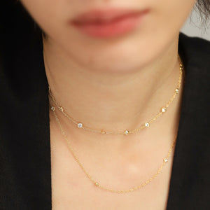 Plain Zirconia Necklace