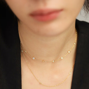 Classic Zirconia Chain Necklace