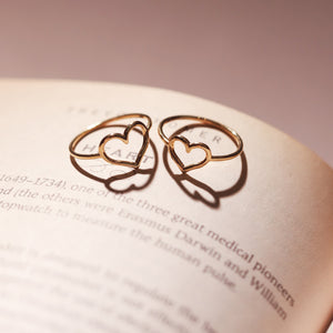 Minimal Heart Ring