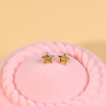 Load image into Gallery viewer, Smiley star earrings Yg