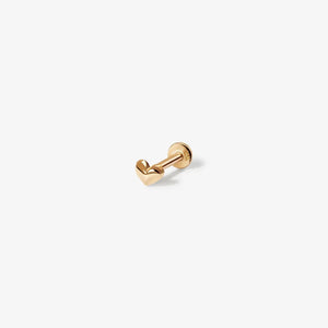James Micro Heart Piercing Earrings