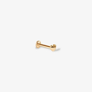 James Micro Heart Piercing Earrings