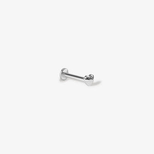 James Micro Heart Piercing Earrings