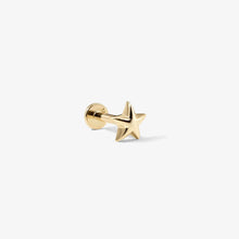 Load image into Gallery viewer, Jaylin Star piercing 6.5mm Yellow Gold