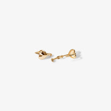 Load image into Gallery viewer, Justin Micro Heart Huggie Earrings