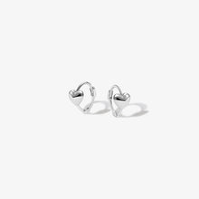 Load image into Gallery viewer, Justin Micro Heart Huggie Earrings