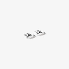 Load image into Gallery viewer, Justin Micro Heart Huggie Earrings