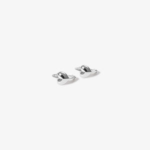Justin Micro Heart Huggie Earrings