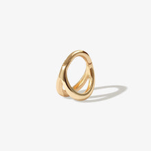 Load image into Gallery viewer, Kiwi Cage Clicker Hoop Earring