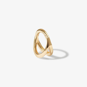 Kiwi Cage Clicker Hoop Earring