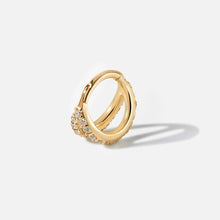 Load image into Gallery viewer, Kiwi Frosted Cage Clicker Hoop Earring