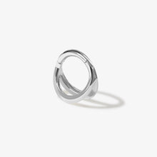Load image into Gallery viewer, Kiwi Cage Clicker Hoop Earring