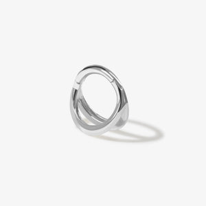 Kiwi Cage Clicker Hoop Earring