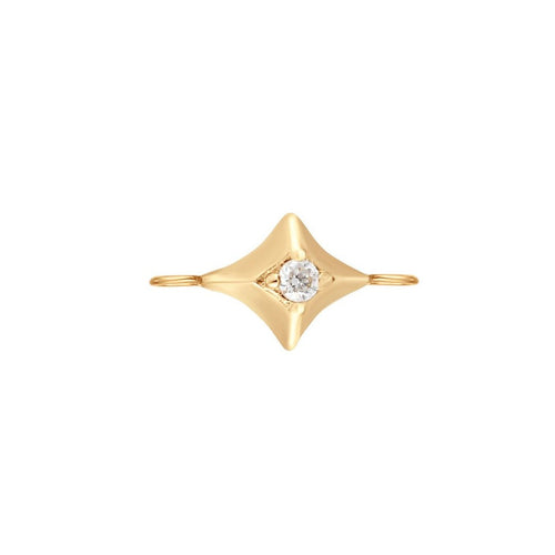 TWIRL  |  Diamond Rhombus Charm with Double Bail