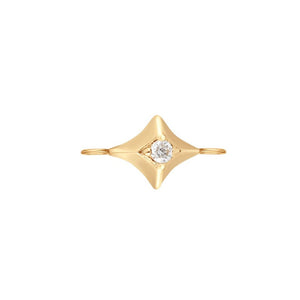 TWIRL  |  Diamond Rhombus Charm with Double Bail Yg