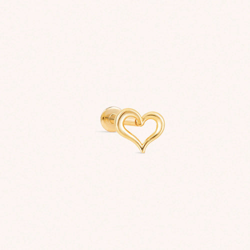 Heartfelt Halo Flatback Earring